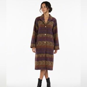 Vintage Pioneer Wear Long Blanket Coat